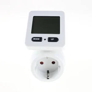 16A Measuring Plug In Europe Schuko Wall Socket with Power Meter and Child Safe Shutter