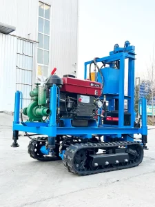 180 Meters Depth Portable Driller High Efficiency Diesel Water Well Drilling Rig Machine