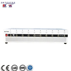 18650 33140 LiFePo4 NCA NCM Lithium Battery Balance Maintenance Grading Machine 10 Channels 5V 30A for EV Battery Cell Testing