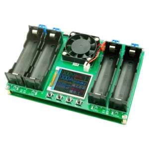 18650 Battery Capacity and Internal Resistance Tester, Type-C, 1.77″ TFT, Dual-Channel Auto Charge Discharge Module