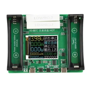 18650 Lithium Battery Capacity and Internal Resistance Tester Automatic Charge and Discharge Test Module for DIY Testing