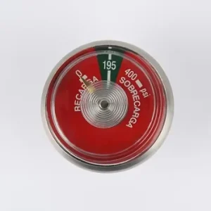 195psi Manometer pressure Gauge for Extinguisher bourdon Tube Pressure Gauge