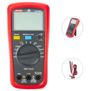 1999 Counts Manual Ranging Diode Testing Digital Multimeter Tester for Current Resistance Capacitance Continuity