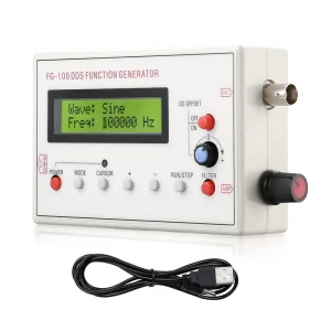 1HZ-500KHZ DDS Functional Signal Generator Low Frequency Signal Generator Sine/Triangle/Square/Sawtooth Waveform