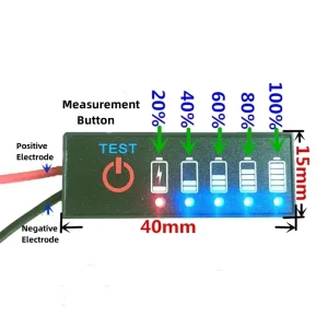 1S 2S 3S 4S 5S 6S 7S 3.7V 29.4V 18650 Li ion Lipo Lithium 12V Battery Level Indicator Tester Capacity Tester Meter