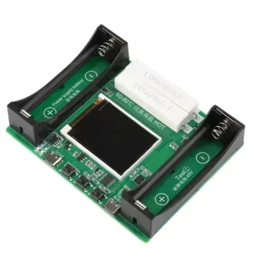 2-Channel 18650 Lithium Battery Capacity Tester with mAh, mWh, and Internal Resistance Measurement, Type-C