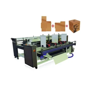 2 Piece Electric Semi Automatic Box Joint Cold Glue Machine and Corrugated Board Folder Gluer for Food Packaging Cartons Paper