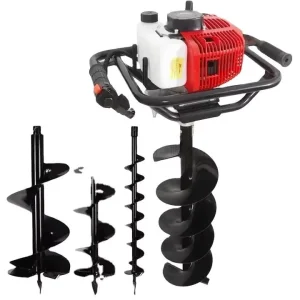 2 Stroke Cordless Mini Drill Machine Gasoline Power Hammer Drill Electric Earth Auger for DIY Metal Material
