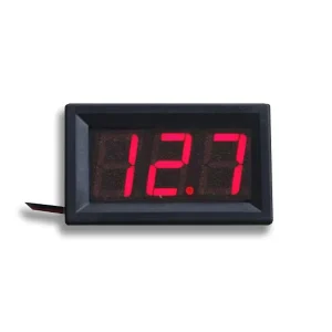 2 Wire 0.56 Inch Digital Display Voltmeter DC4.5-30V 10A LED Panel Voltage Tester Voltage Meter