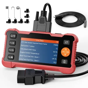 2 in 1 Automotive Diagnostics OBD Fault Detector Industrial Endoscope With 4.3 Inch IPS Screen
