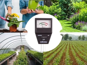 2 in 1 Gardening Soil pH & Fertility Tester with ABS Material and 1 Year Warranty