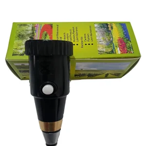 2 in 1 Professional Soil pH Meter Tester Moisture Sensor Hygrometer Soil Water Monitor Humidity Data Logger pH Range 3~8