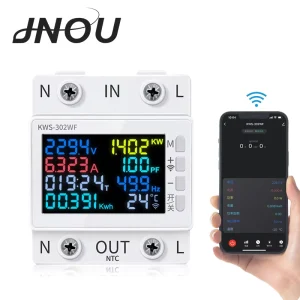 2.4G Wireless High Accuracy Power Meter Voltage Current Protector Meter Remote Control Power Consumption Statistical Meter
