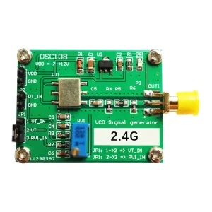 2.4GHz 5.8GHz RF Microwave VCO Voltage Controlled Oscillator 5.8GHz VCO Signal Generator Module 7-12VDC 0.1Hz