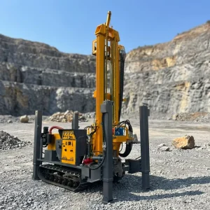 200 Meters Exploration Drill Rig with Side-to-Side Sliding Power Head Hydraulic Side Shift Drilling Machine & Spare Parts