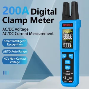 200A Fork Meter Fork Digital Display Clamp Meter High Precision Clamp Meter Electrical Meter Multimeter