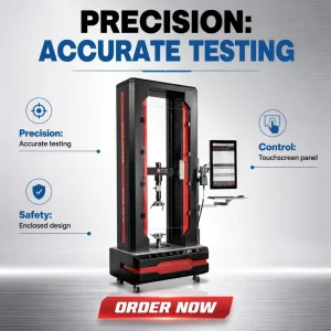 200KN Capacity Class 0.5 Precision UTM Hydraulic Electric Universal Tensile Testing Machine for Construction Materials