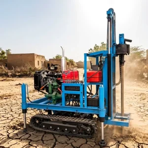 200M Crawled Hydraulic Water Well Drill Rig Full Hydraulic Fast Drilling Portable Borehole Equipment