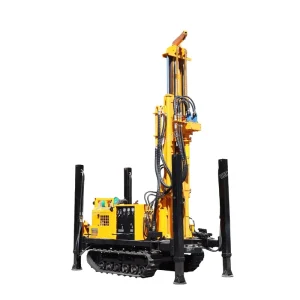 200m 300m 8inch 6inch DTH Crawler Diesel Water Well Drilling Rig with Pump and Motor