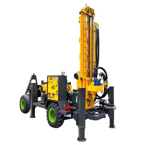 200m 300m Depth Fully Automatic Wheels Hydraulic Water Well Drilling Machines for Core Drill Rig Household Well Equipments