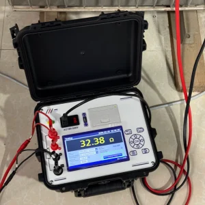 20A 10A 5A 1A 200mA 100mA ≤10mA Transformer DC Winding Resistance Tester 6 Gear Current 0.1μΩ Resolution LCD Data Storage