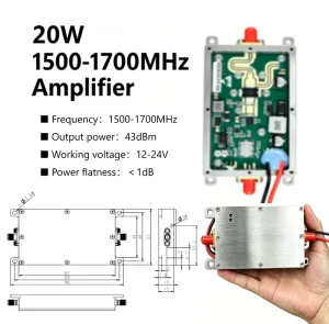 20W 5150-5350MHz RF Power Amplifiers GAN Amplifier 43dBm 20W 5.1GHz 5.2GHz 5.3GHz 5.1-5.3GHz 5200MHz 5300MHz PA Wireless Modules