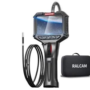 210 Degree Rotate 6.2mm1M Flexible Industrial Endoscope 8.5mm 2 Ways Semi Rigid Cable Handheld Borescopes With 3.5 Inch