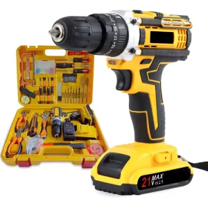 21v Cordless Power Wireless Drill Electric Drill Machine Mini Electric Drill Electric Tool Set
