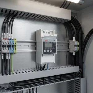 220V LCD Display DIN Rail Digital Single Phase Electricity Meter Home Use 50Hz RS485 0.5 Accuracy Class 80A
