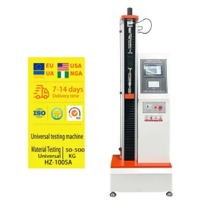 220V Universal Leather Tensile Strength Testing Equipment Based on ASTM D2209 Standards with 1 Year Warranty