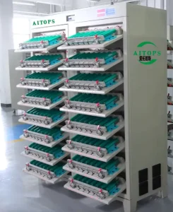 256-Channel Cylindrical Battery Grading Tester 20A Charge Discharge for 18650, 21700, 32650, 32140, 40135, and 4680 Batteries