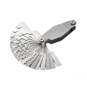 29 Degree 16pcs Metric Stainless Steel High Accuracy Screw Pitch Cutting Gauge Trapezoidal Thread Template