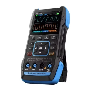 2C23T Digital Multimeter Handheld Oscilloscope 10MHZ*2 + Function Signal Generator 9999 Count Smart Professional Tester