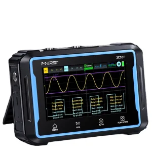 2C53P Digital Oscilloscope Real Time Sample Rate 50MHz 2 Channels 250MSa/s 4.3 Inch Big Screen 3 in 1 Multimeter
