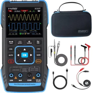 2C53T 3-in-1 Oscilloscope, Multimeter and Signal Generator, 50MHz Bandwidth, 250MS/s, Dual Channel, 20000 Count