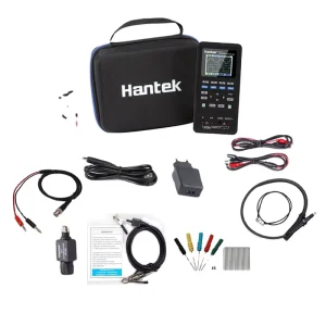 2D82 Auto 4 in 1 Portable 2 Channels Oscilloscope Multimeter Automotive Diagnosis Waveform Generator 3 Practical Sets
