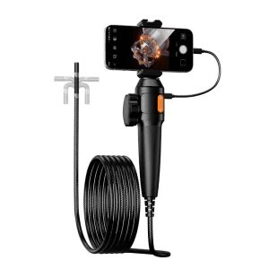 2MP 6mm 360 Degree Steering Articulated Inspection Borescope Video Camera Professional Sewer Pipes USB Industrial Endoscope
