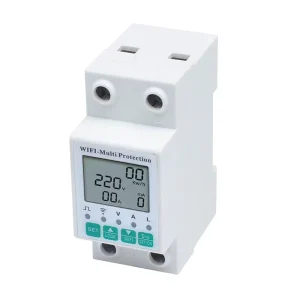 2P Smart Electricity Meter With TuYa APP Wireless Control Voltage Surge Protection and Current Cutoff
