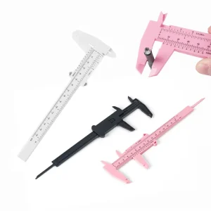 3 Colors Microblading Ruler 150MM Eyebrow Positioning Measuring Vernier Tattoo Caliper Ruler for Permanent Beginner Makeup Tools