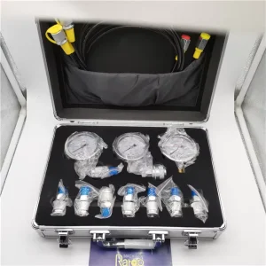 3 Gauge Hydraulic Pressure Gauge Set for Excavator Measuring Instrument Hydraulic Pressure Gauge