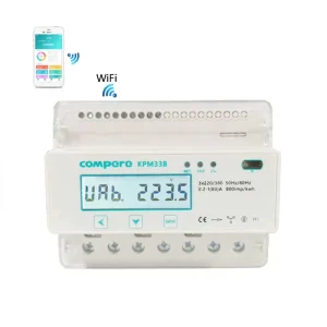 3 Phase 100A Bidirectional WIFI Prepaid Electric Meter KWh Meter 0.5S Accuracy Once Prepaid Amount Remain Energy Auto Switch
