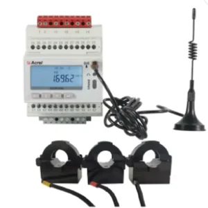 3 Phase 4G Energy Meter ADW300W 4GHW 100A Input Power Monitoring CE Certified Class 1 Accuracy Easy Installation 3 Split
