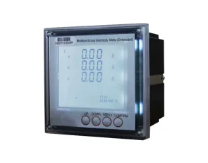 3-Phase Digital Panel Meter AC/DC 0-500V Voltmeter with RS485 Current Sensor Measures Temperature and Frequency