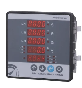 3-Phase Digital Power Meter AC Voltage Current Frequency Power Factor LED Panel Meter