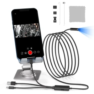 3 in 1 1080P Industrial Endoscope Camera USB Waterproof Snake Cable Inspection Endoscope for Phone