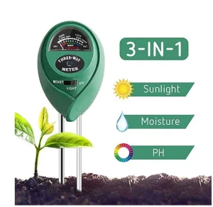 3 in 1 Digital Soil Meter Soil Ph Moisture Light Tester Portable Garden Tool