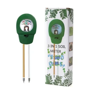 3 in 1 Garden Soil pH Sunlight Moisture Meter Plants Pot Soil pH Moisture Tester
