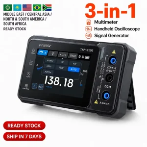 3-in-1 Handheld Oscilloscope Multimeter Portable Signal Generator Tester for Field Use