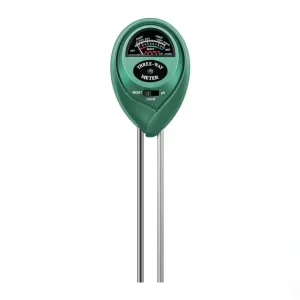 3 in 1 Indoor and Outdoor Use Plant Moisture Meter Light and PH Soil Fertilizer Nutrient Soil Humidometer Soil Tester for Garden