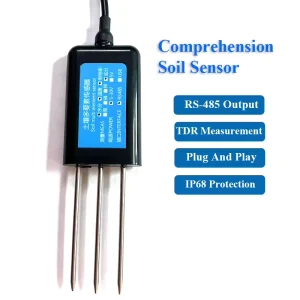 3 in 1 Soil Moisture Temperature EC Conductivity Sensor IP68 RS485 Soil Meter Sensor Support OEM Service